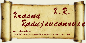 Krasna Radujevčanović vizit kartica